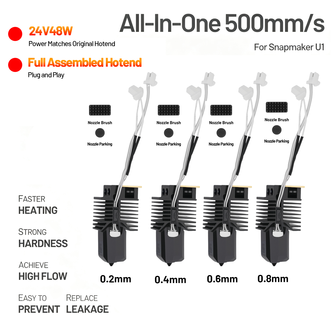 Hotend For Snapmaker U1 24V 48 - High Flow Ceramic Hotend ulasan dan harga