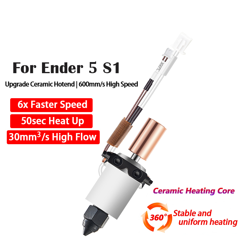 Ceramic Hotend for Ender 5 S1  - High Flow Ceramic Hotend ulasan dan harga